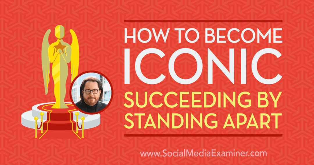 Como se tornar um ícone: ter sucesso ao se distanciar: examinador de mídia social