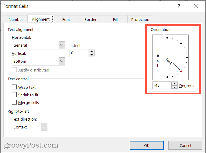 Formatar Alinhamento de Células no Excel