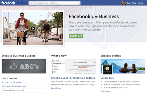 facebook para negócios