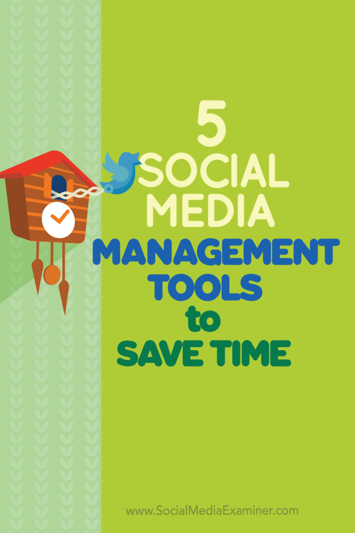 ferramentas de gerenciamento de mídia social para economizar tempo