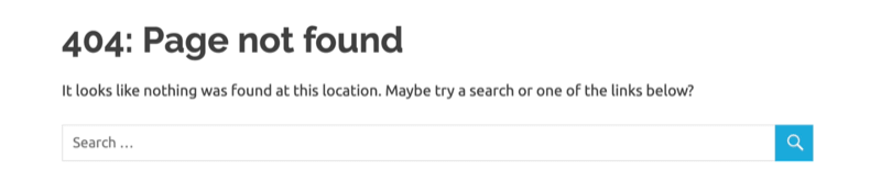 exemplo de página de erro 404 do google analytics personalizada para o resultado do erro 404