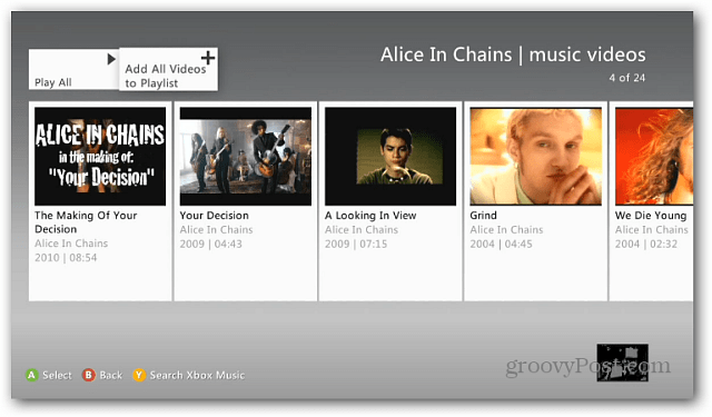 Listas de reprodução do Xbox Music