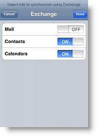 Apple iPhone e iPod Touch desabilitam a sincronização de email com o ActiveSync Exchange