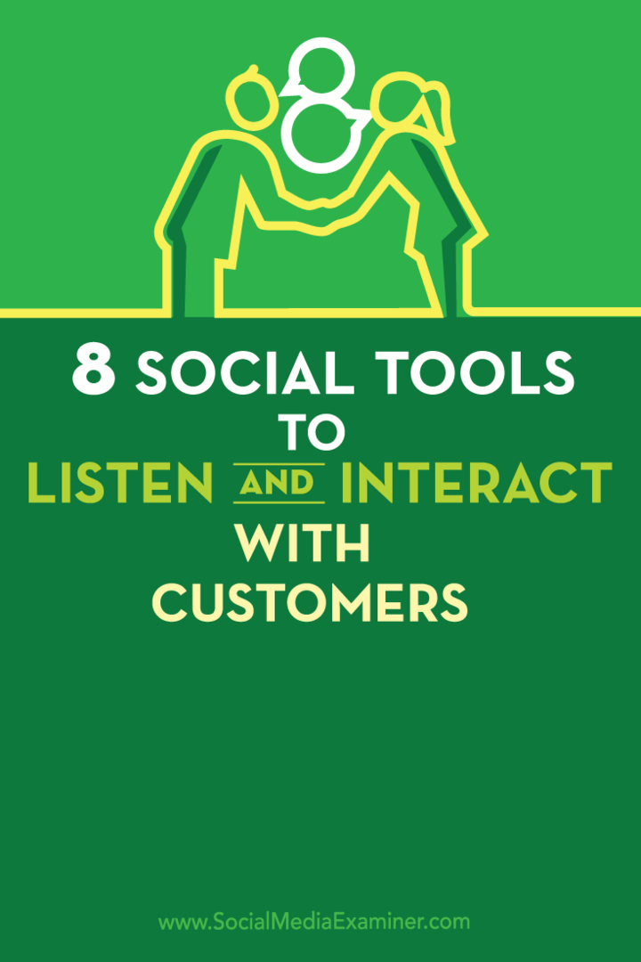 8 ferramentas sociais para ouvir e interagir com os clientes: examinador de mídia social