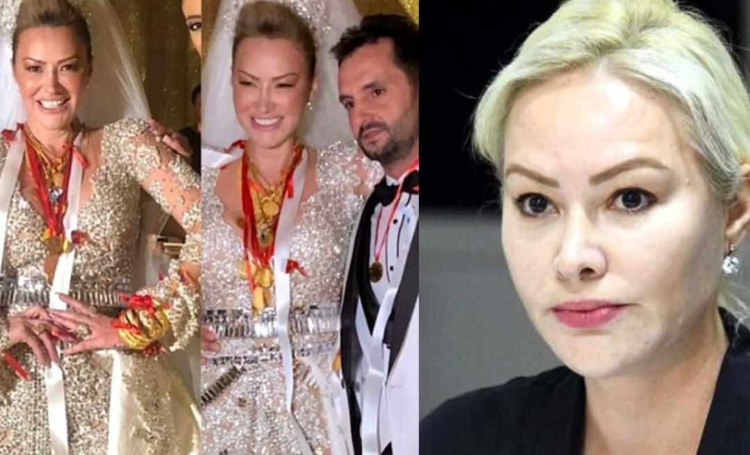 Ele estava usando quilos de ouro em seu casamento! Aylin Coşkun: A cerimônia de joalheria chega até mim em um subúrbio