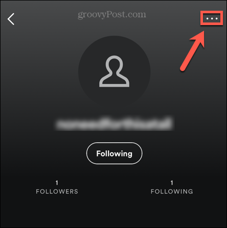 configurações de seguidores móveis do spotify