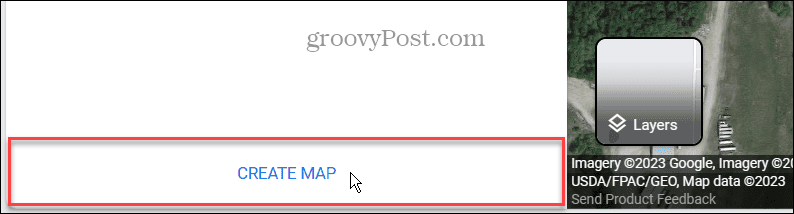 criar opção de mapa google maps