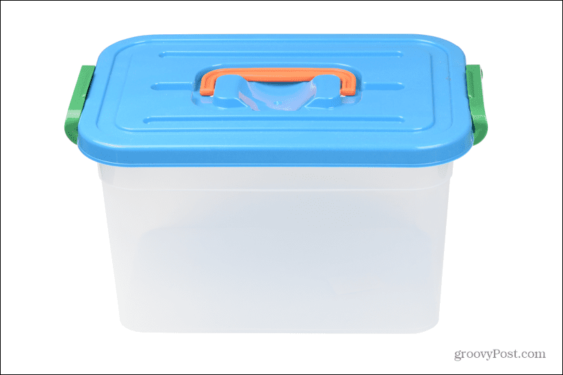 caixa de armazenamento de plástico