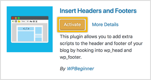 Plug-in de inserir cabeçalhos e rodapés do WordPress