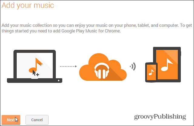 O Google Play Music facilita o upload de suas músicas