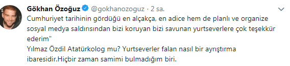 Fortes críticas de Gökhan Özoğuz ao livro caro de Yılmaz Özdil!