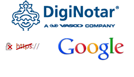 Certificado fraudulento do DigiNotar Secure Socket Layer do Google