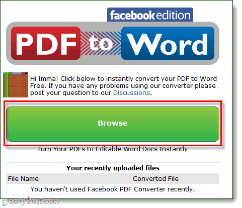 Navegação em PDF para Word