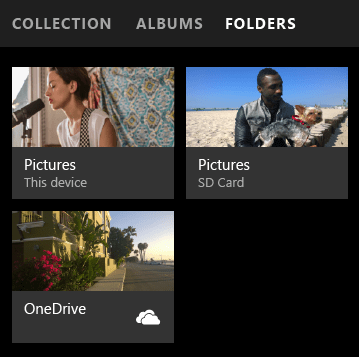 fotos app windows 10 móvel