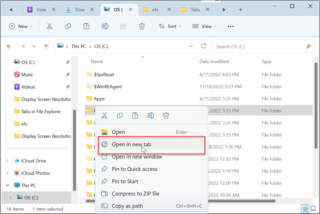 Use guias no Windows 11 File Explorer
