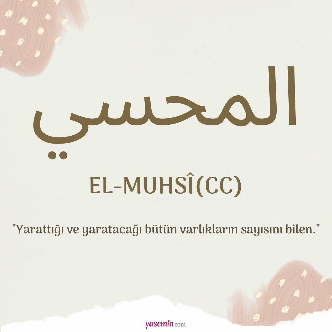 O que al-Muhsi (cc) significa?