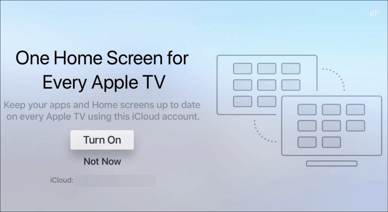 Uma tela inicial em cada Apple TV