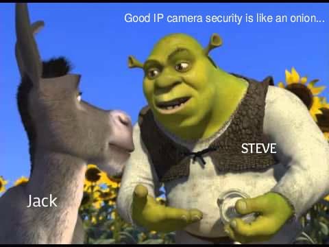 segurança da câmera ip é como uma cebola