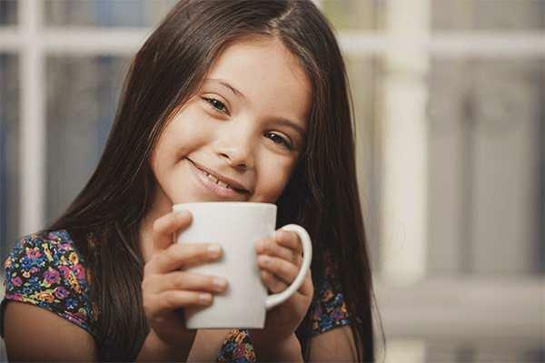 Consumo de café por idade em crianças