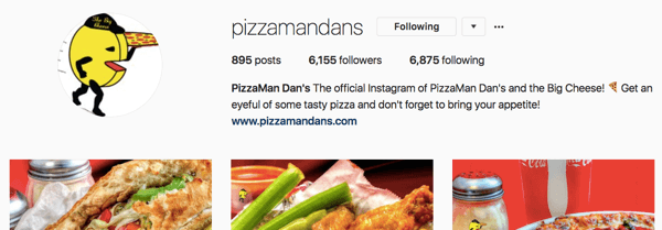A conta do Instagram da Pizzamandans cresceu por meio de esforços consistentes ao longo do tempo.