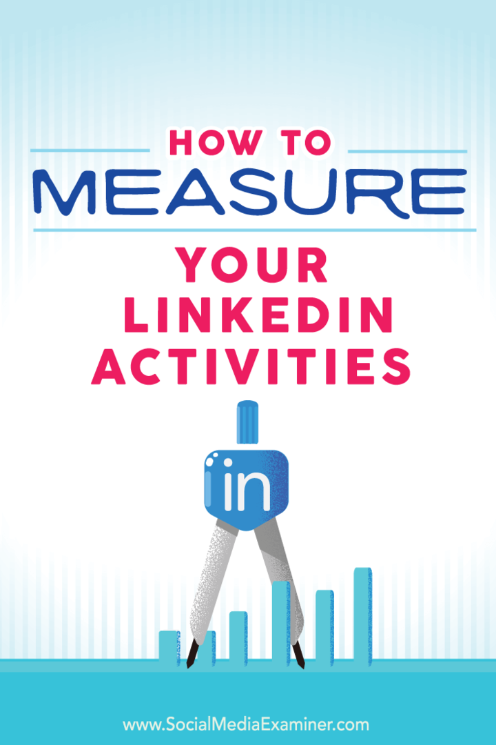 Como medir suas atividades no LinkedIn: examinador de mídia social