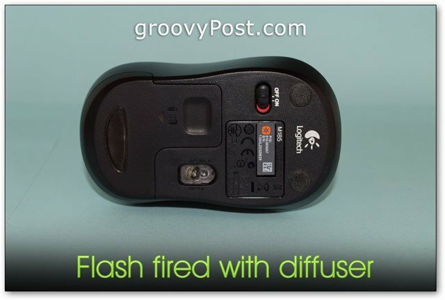 foto inferior do mouse ebay lista de listagem foto estúdio tiro flash disparado com difusor difusa luz suave