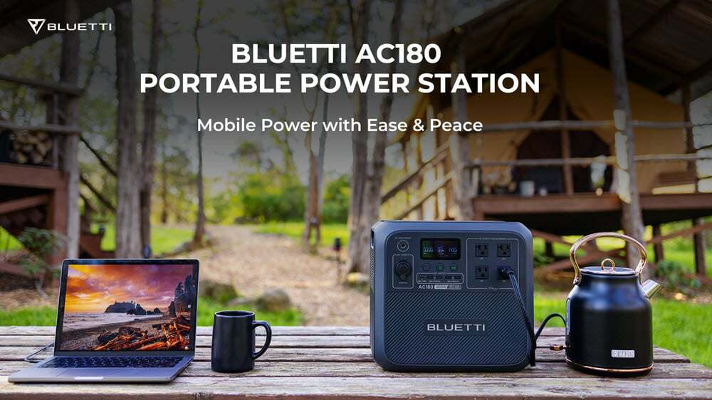 AC180 da BLUETTI: Transformando estações de energia portáteis para aventuras ao ar livre