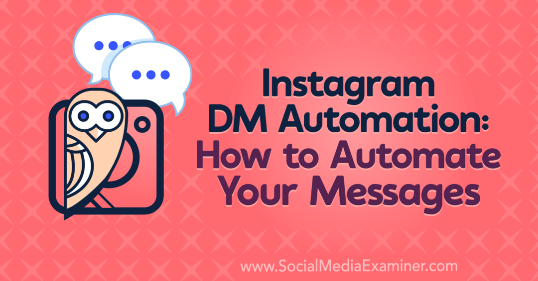 Instagram DM Automation: How to Automate Your Messages apresentando insights de Natasha Takahashi no Social Media Marketing Podcast.