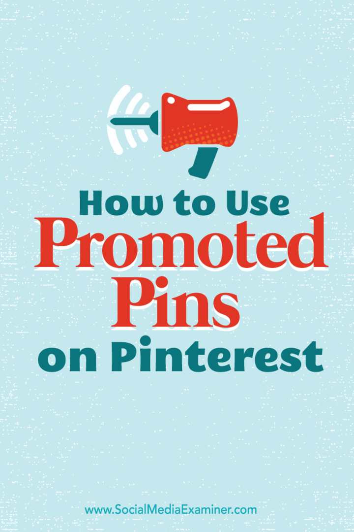 Como usar pins promovidos no Pinterest: examinador de mídia social