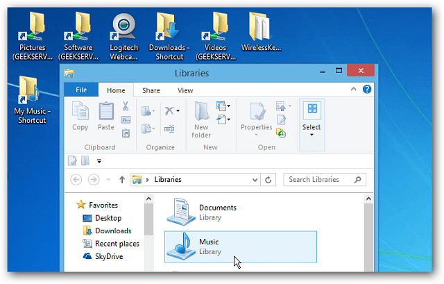Windows 8 Desktop Explorer
