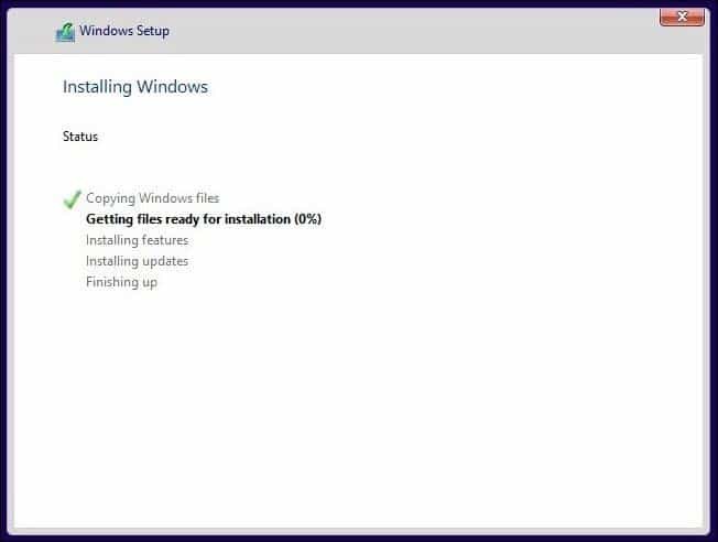 Instalação do Windows 8