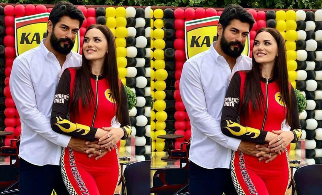 Fahriye Evcen não cabia na tela com a barriga no nariz! A última versão do famoso ator esteve em pauta