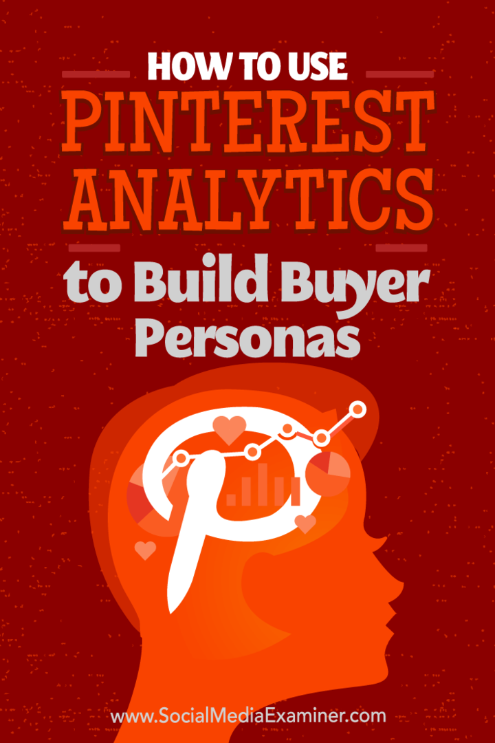 Como usar o Pinterest Analytics para construir a personalidade do comprador: examinador de mídia social
