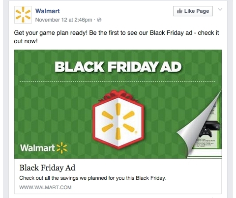 atualização do walmart facebook