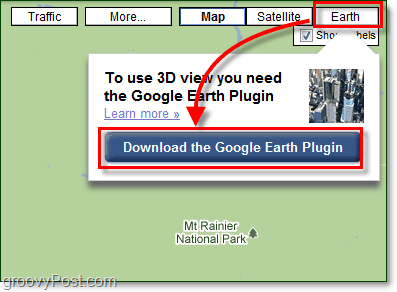 instalar a visualização do google earth no google maps