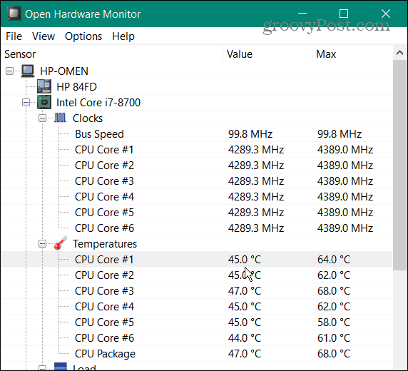 Verifique a temperatura da CPU no Windows 11