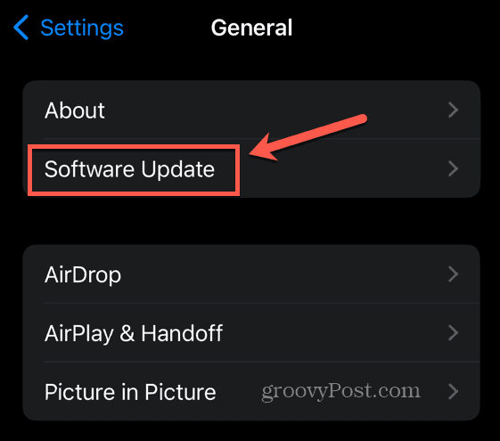 atualização de software iphone
