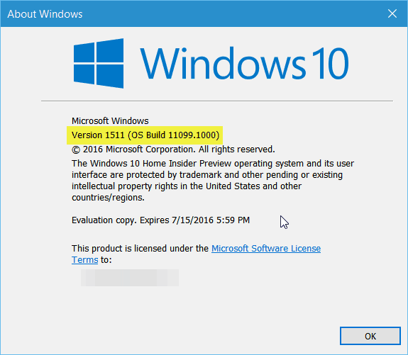 Novo Windows 10 Redstone Preview Build 11099 disponível agora
