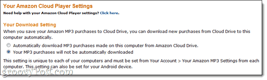 Versão do Amazon Cloud Player Desktop - revisão e captura de tela