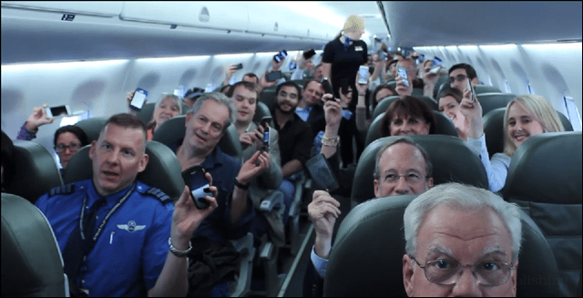 voo jetblue com telefones celulares