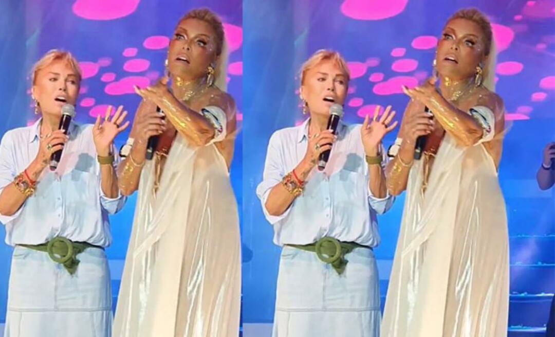 Ajda Pekkan e Semiramis Pekkan se juntaram no palco! Fascinado pela performance da dupla