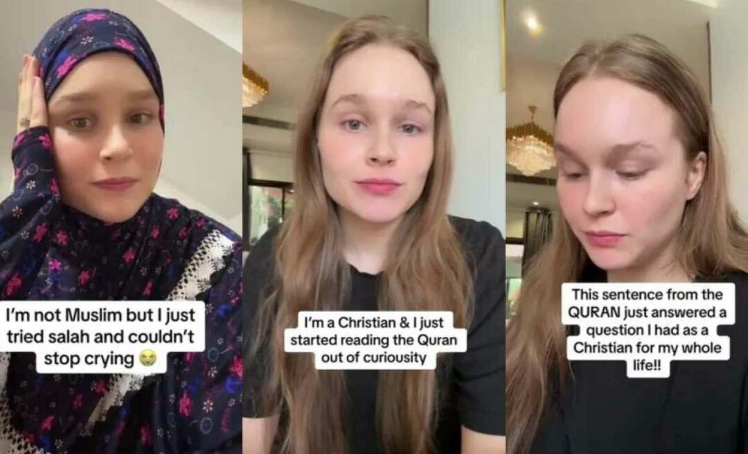 A jovem, afectada pelos acontecimentos em Gaza, tornou-se muçulmana! “De agora em diante, alguém que lê o Alcorão…”