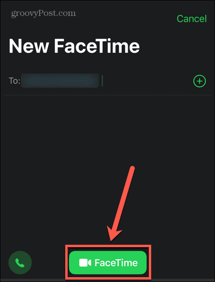 botão facetime iphone