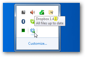 como verificar a versão do dropbox