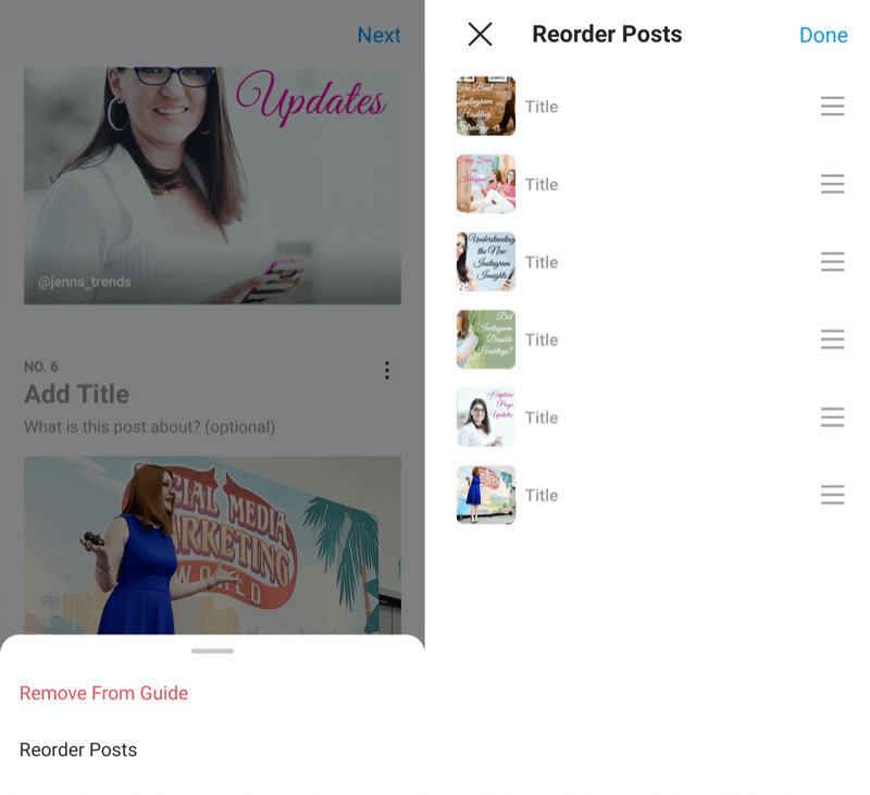 Como criar guias do Instagram: configuração passo a passo: examinador de mídia social