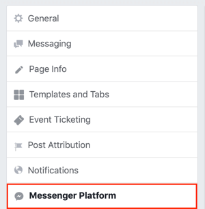 Enviar para a guia Descobrir do Facebook Messenger, etapa 1.