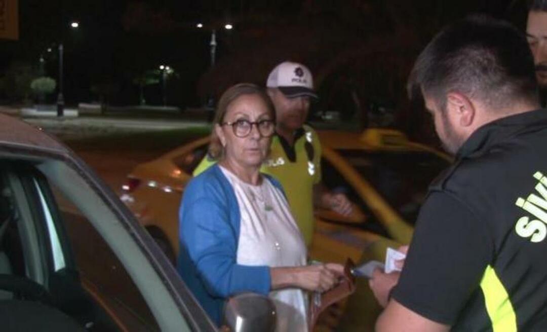 Saída sem sentido da motorista que foi controlada em Kadıköy: "Ligue para o chefe de polícia ..."