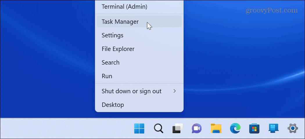 Forçar o fechamento de aplicativos que não respondem no Windows 11