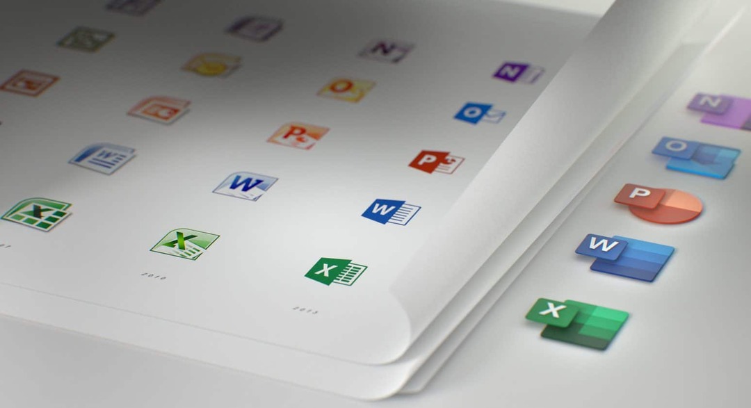 Novos ícones do Office 365