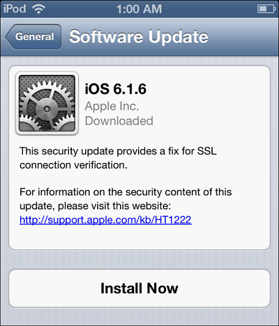 Atualização para iOS 6